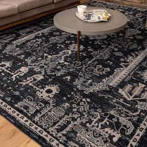 Zephyr 92679 90166 Rotorua Soot Rug - Baconco