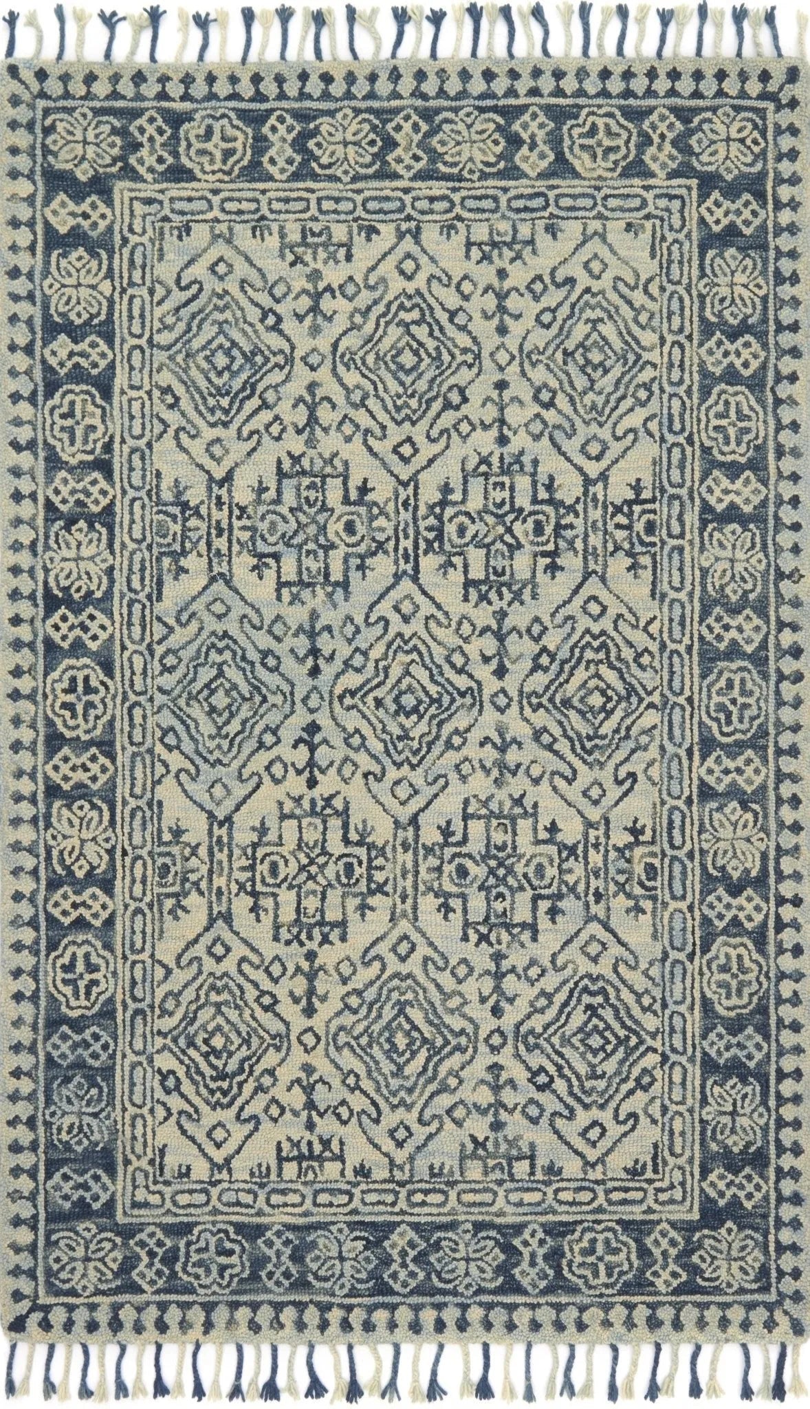 Zharah ZR 09 Mist / Blue Rug - Baconco