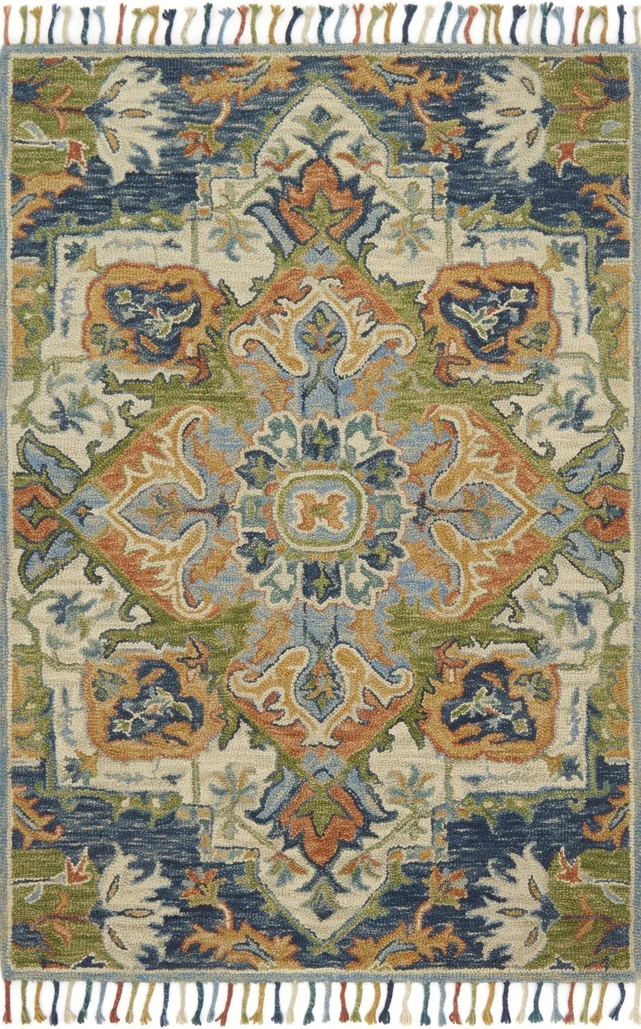 Zharah ZR 11 Blue / Multi Rug - Baconco