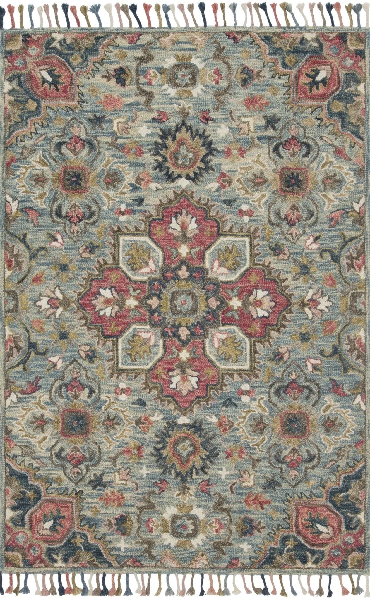 Zharah ZR 13 Light Blue / Multi Rug - Baconco