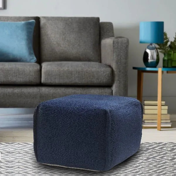 Zion 34033ENS Insignia Blue Pouf - Baconco