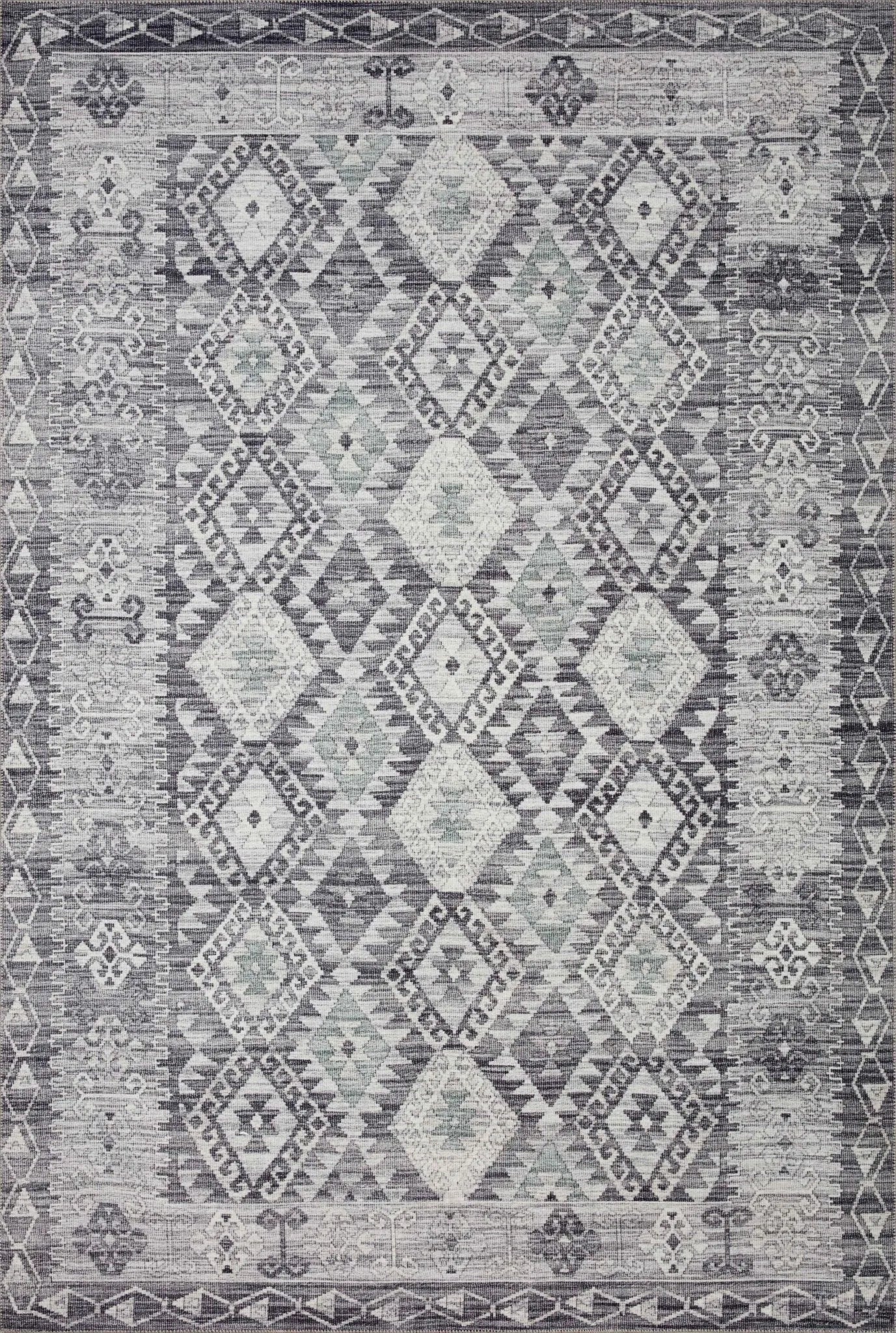 Zion Zio-03 Charcoal/Slate Rug - Baconco