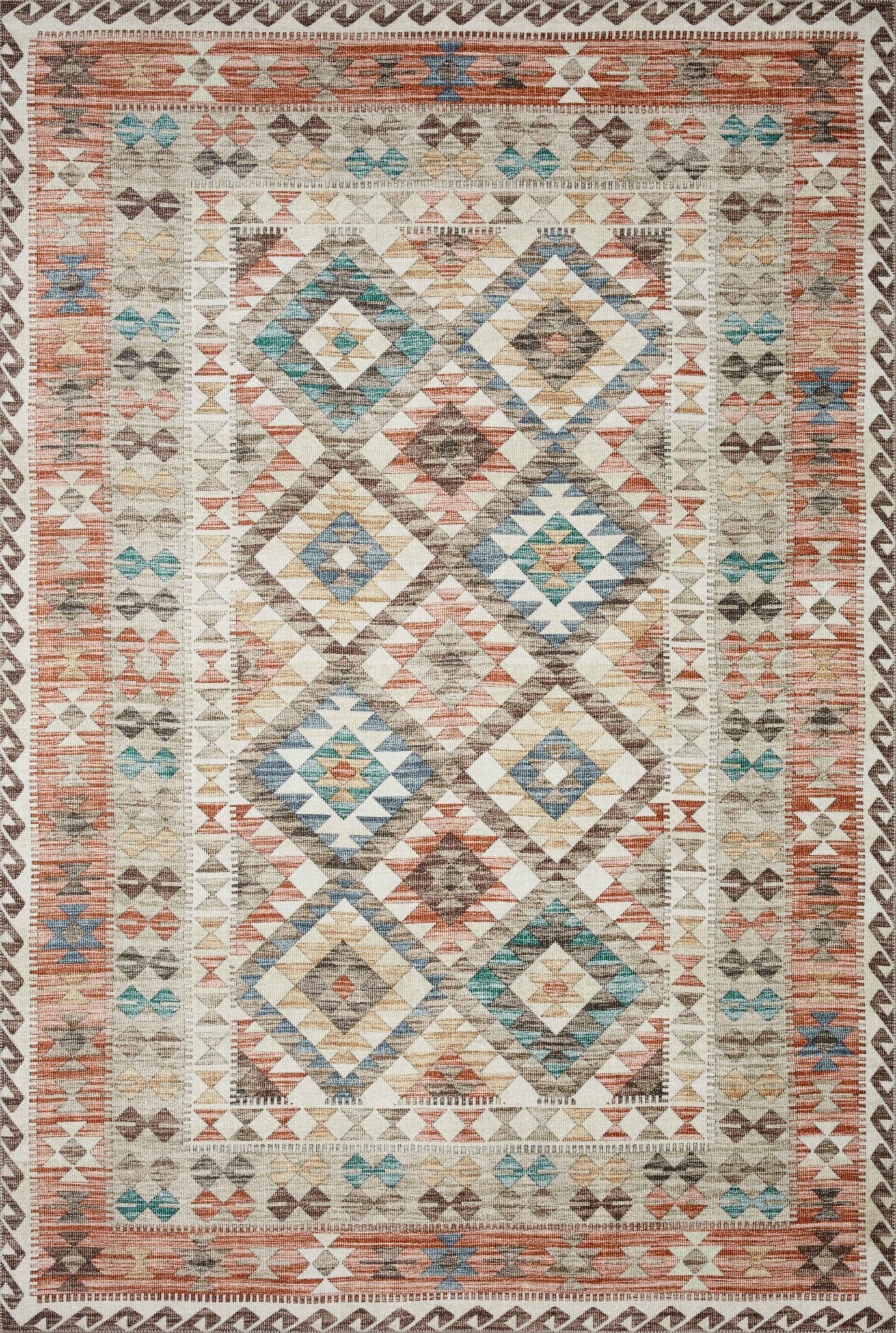 Zion Zio-04 Ivory/Multi Rug - Baconco