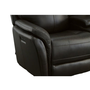 Zoey Power Reclining Loveseat with Console and Power Headrests - Baconco