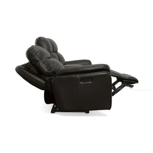 Zoey Power Reclining Loveseat with Console and Power Headrests - Baconco