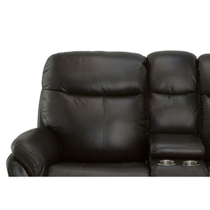 Zoey Power Reclining Loveseat with Console and Power Headrests - Baconco