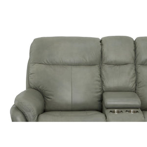 Zoey Power Reclining Loveseat with Console and Power Headrests - Baconco