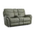Zoey Power Reclining Loveseat with Console and Power Headrests - Baconco
