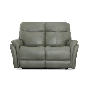 Zoey Power Reclining Loveseat with Power Headrests - Baconco