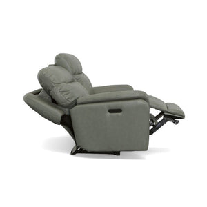 Zoey Power Reclining Loveseat with Power Headrests - Baconco