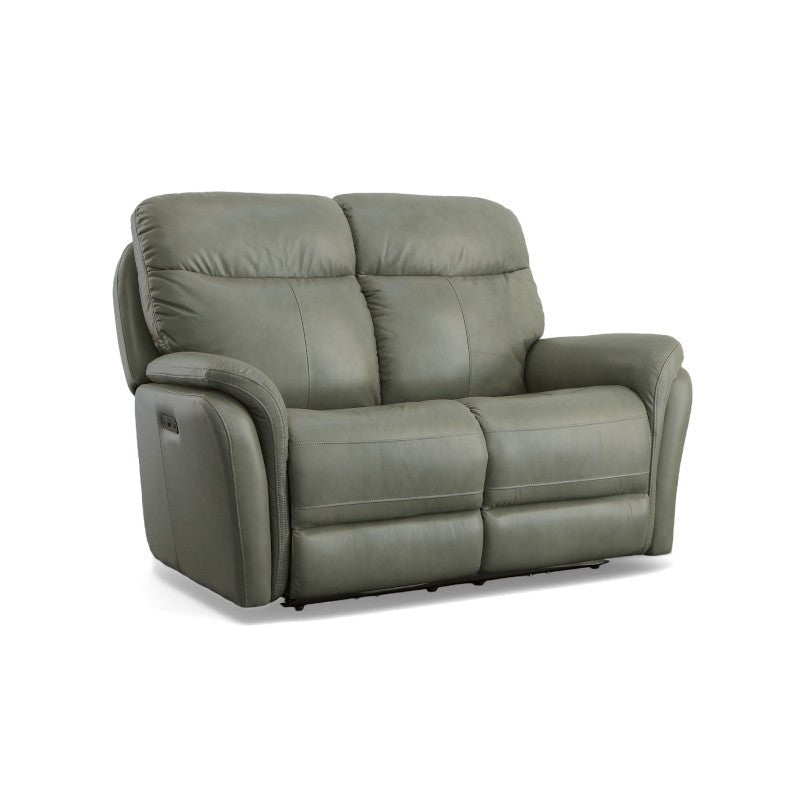 Zoey Power Reclining Loveseat with Power Headrests - Baconco