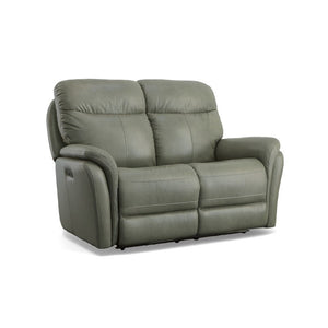 Zoey Power Reclining Loveseat with Power Headrests - Baconco