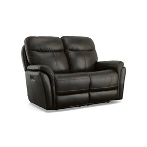 Zoey Power Reclining Loveseat with Power Headrests - Baconco