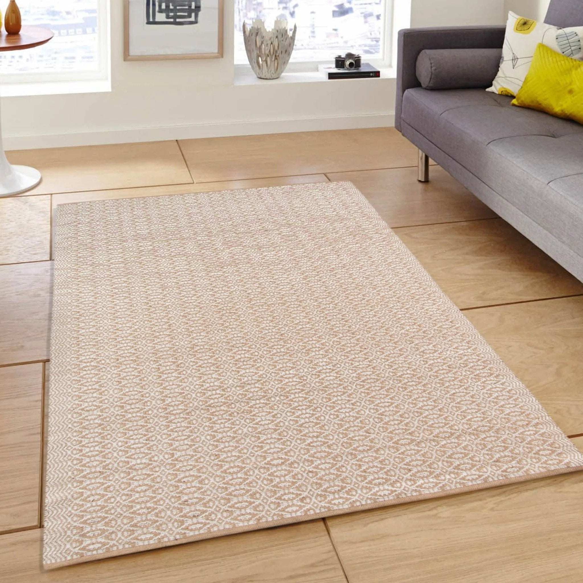 Zola ZOL-7 White/Tan Rug - Baconco